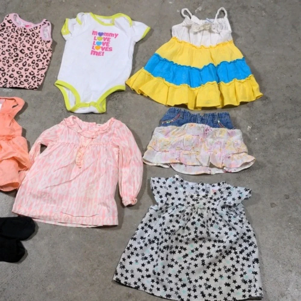 Baby Girl Toddler Clothing Lot 2T 24M 10pc Lot Mixed Brands Nike Carters Jumping